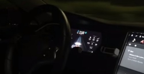 Видео работы прошивки Tesla 7.0