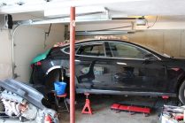 Ремонт автомобиля-утопленника Tesla Model S